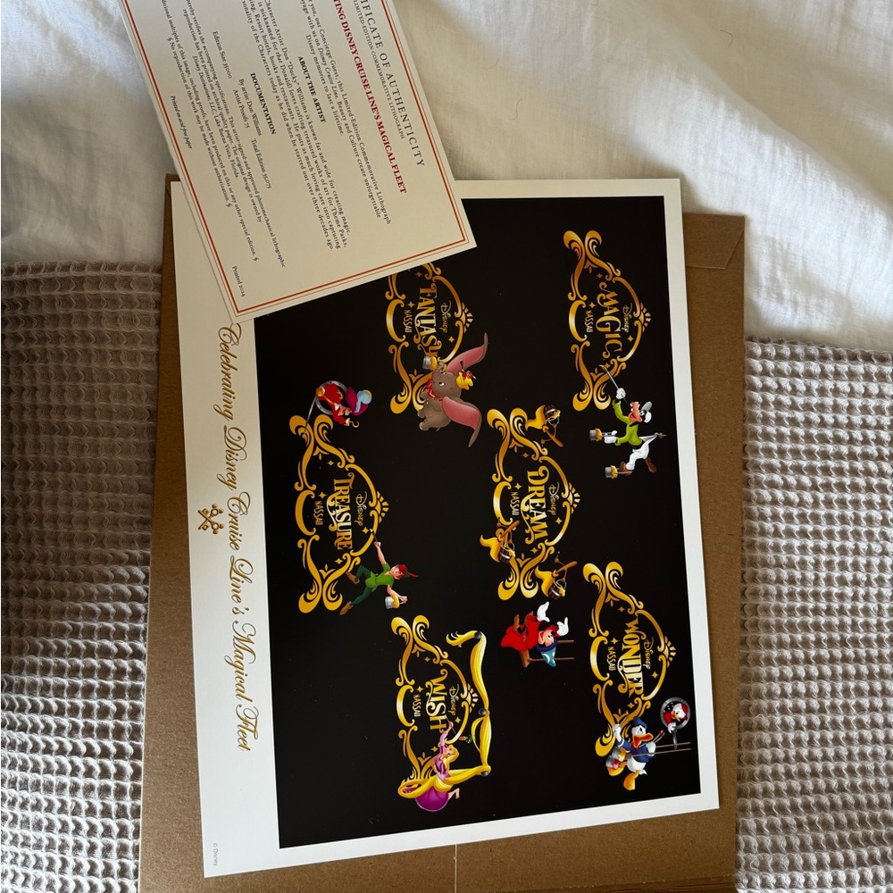 DISNEY Cruise Lithograph